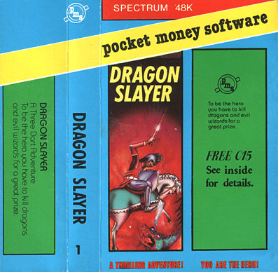 Dragon Slayer box art for ZX Spectrum